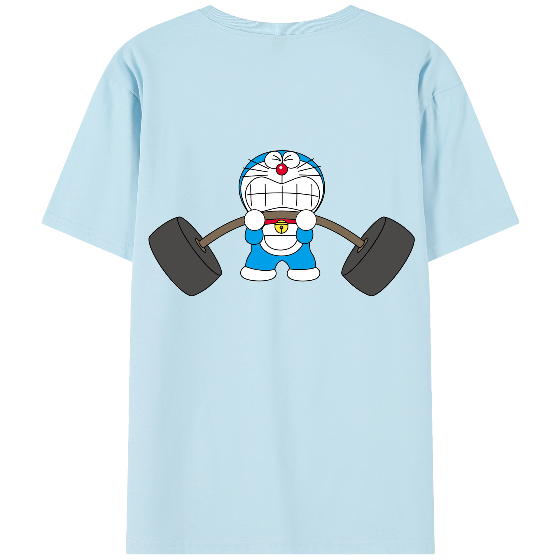 （画像用） ドラえもん Doraemon 綿100％半袖Tシャツ（背面プリント）